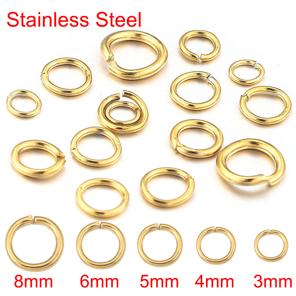 Jump Ring Assorted - Bộ 100 Rất Nhiều 4 6
