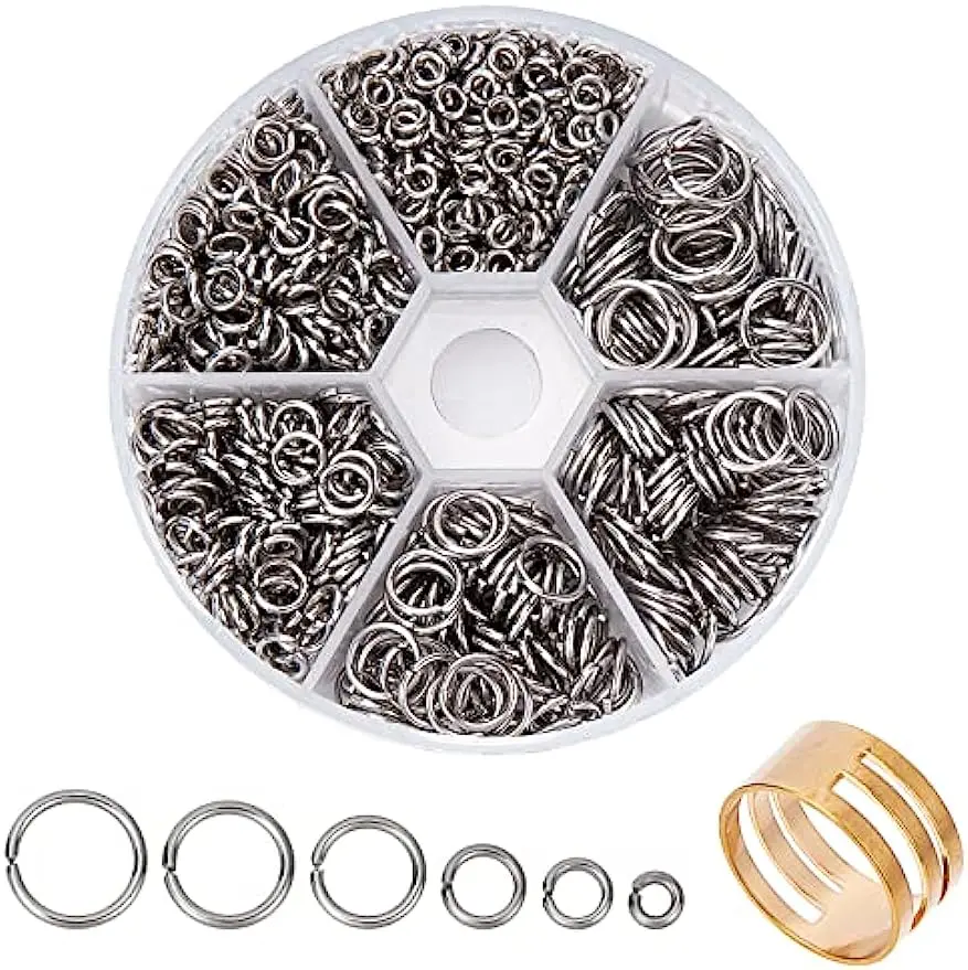 Jump Ring Assorted - 304 Stainless Steel Jump Ring 1000pcs