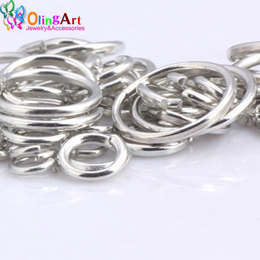 Jump Ring Assorted - OlingArt Rhodium Mạ Nhảy Vòng 6Mm/8Mm/9/10Mm/12Mm