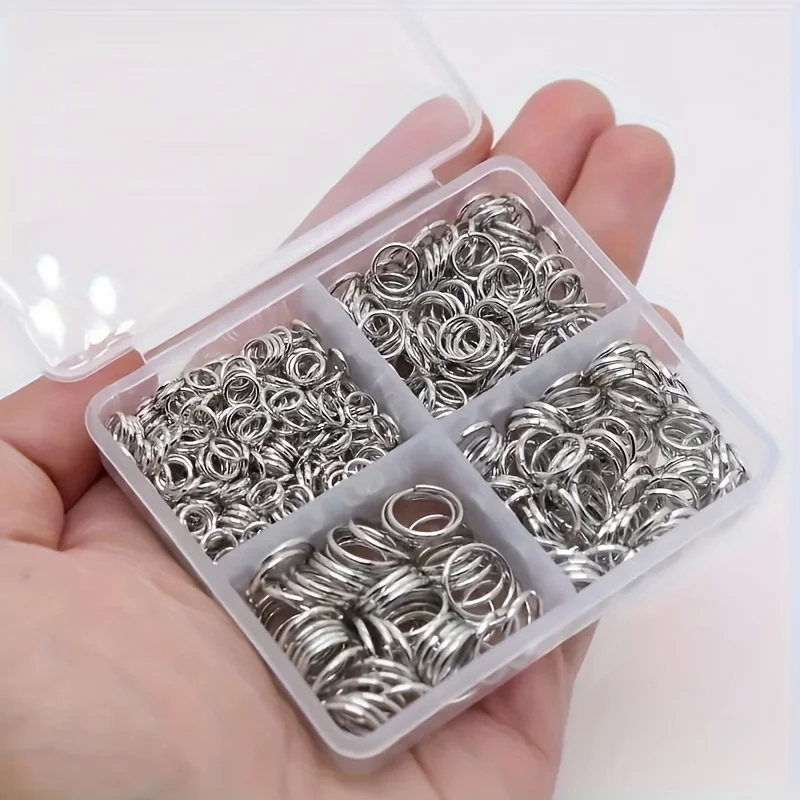 Jump Ring Assorted - 500Pcs Mixed Open Jump Rings Set