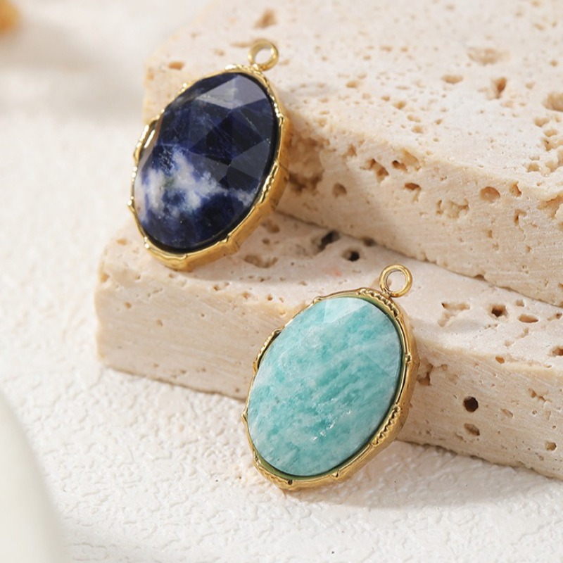 Jewelry Making Michaels - 10pcs Oval Faceted Amazonite Sodalite Stone