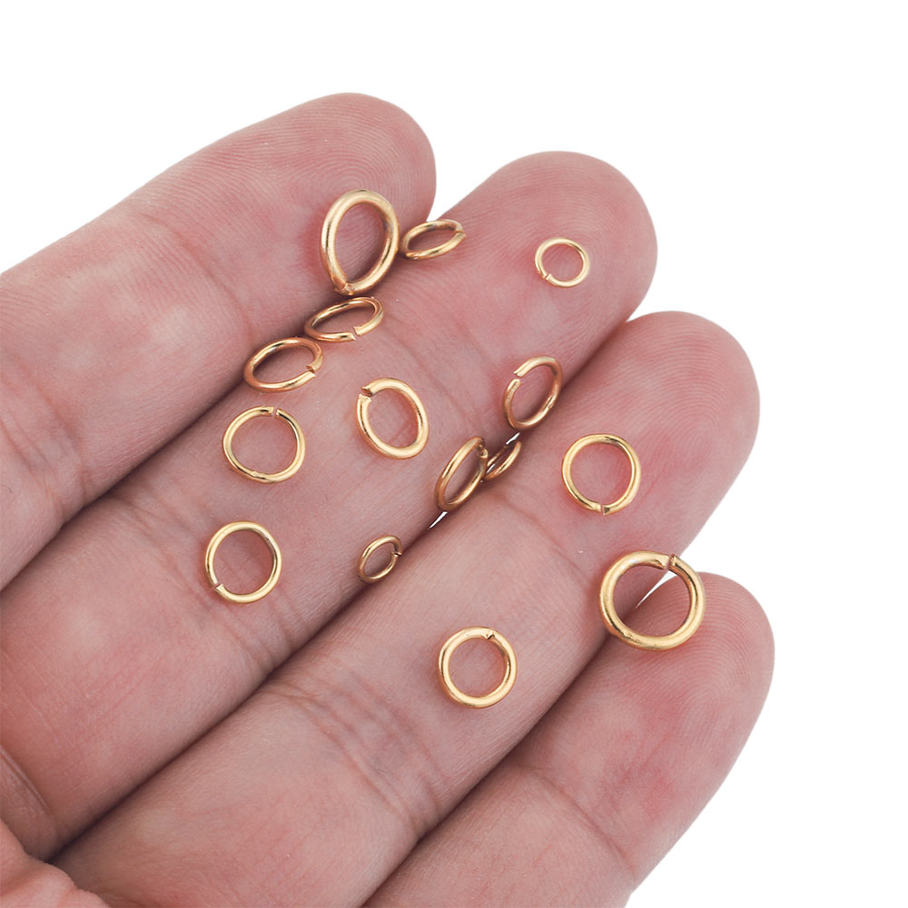 Bộ 100 Rất Nhiều 4 6 8 10Mm Th - đánh giá và giá Jump Ring Assorted