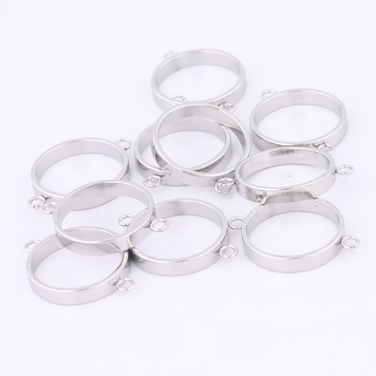 10pcs Stainless Steel 14mm Ope - đánh giá và giá Pendant Blank Bezel