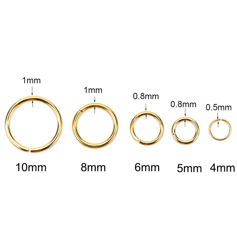 100pcs PVD Never Fade Stainles - đánh giá và giá Jump Ring Assorted