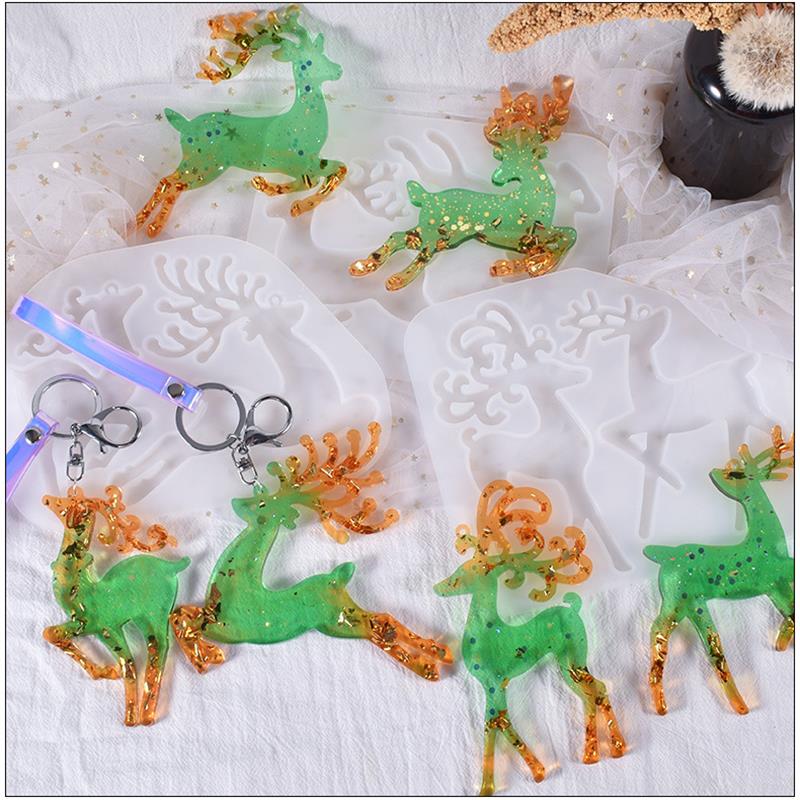 Christmas Elk Epoxy Resin Mold - đánh giá và giá Jewelry Making Tools And Supplies
