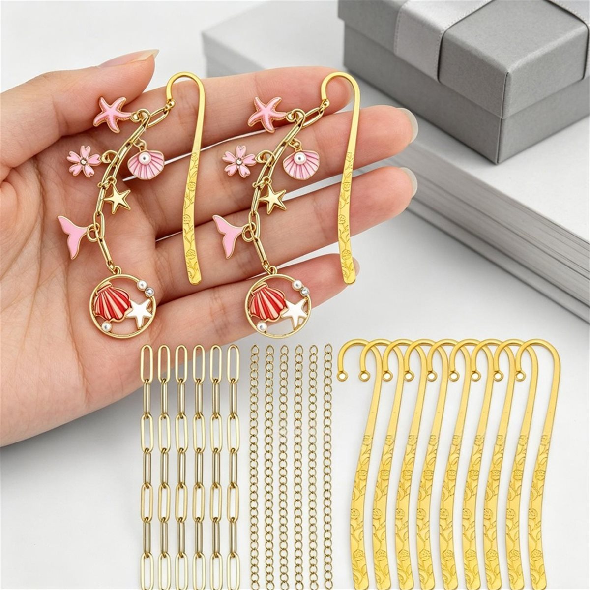 11·11COUPON 164PCS DIY Bookmar - đánh giá và giá Jump Ring Assorted