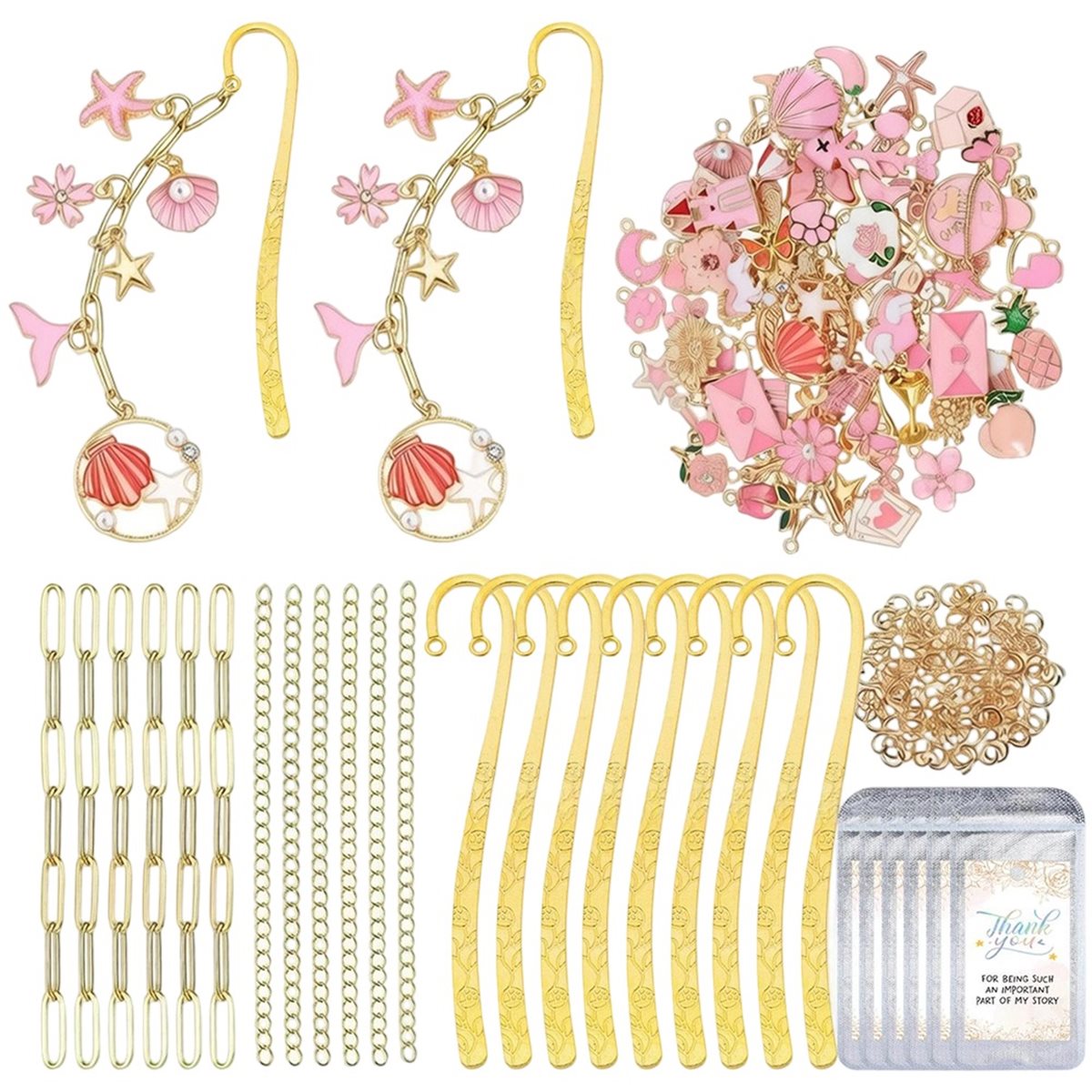 11·11COUPON 164PCS DIY Bookmar - đánh giá và giá Jump Ring Assorted