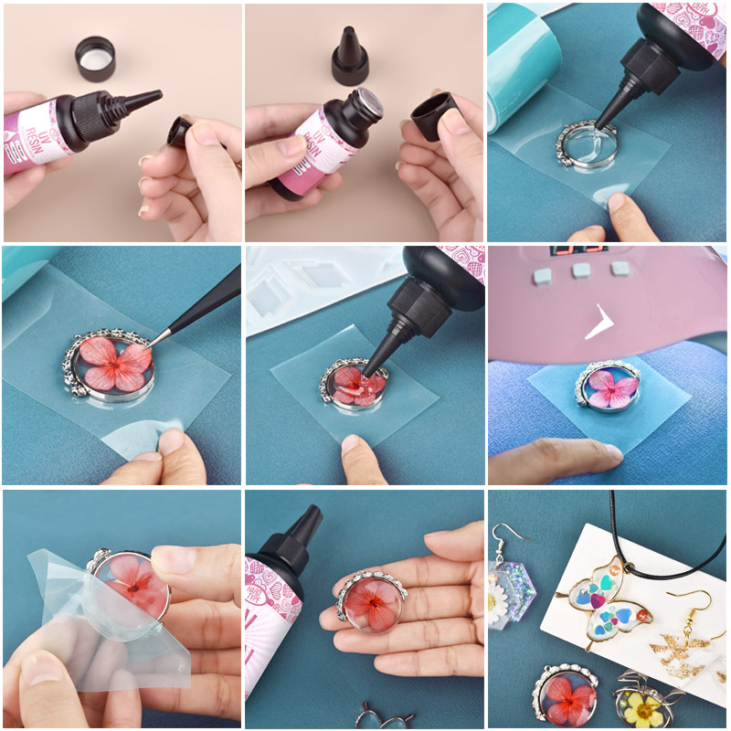 UV Resin Glue Transparent Epox - đánh giá và giá Jewelry Making Tools And Supplies