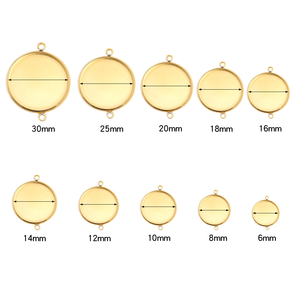 10pcs 6-30mm Round Stainless S - đánh giá và giá Pendant Blank Bezel