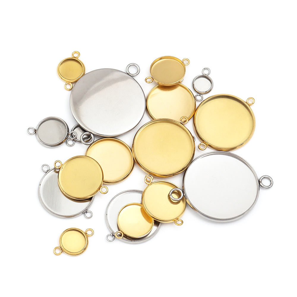 10pcs 6-30mm Round Stainless S - đánh giá và giá Pendant Blank Bezel