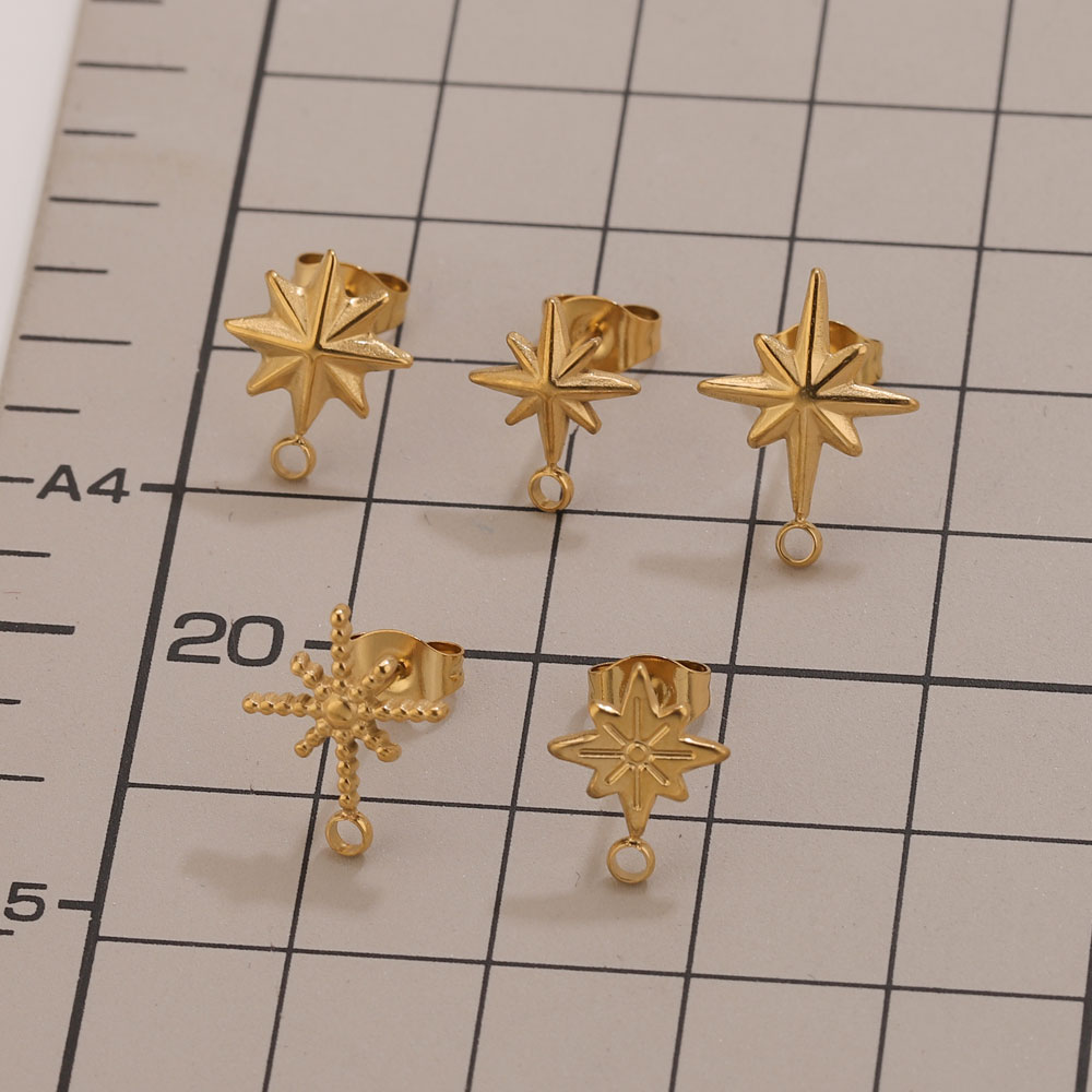 6pcs Stainless Steel Star Earr - đánh giá và giá Jewelry Making Tools And Supplies