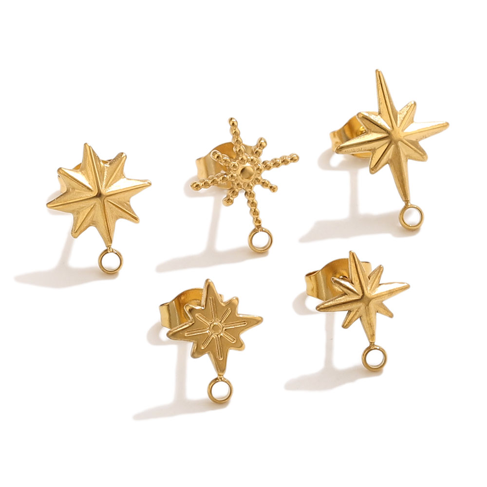 6pcs Stainless Steel Star Earr - đánh giá và giá Jewelry Making Tools And Supplies