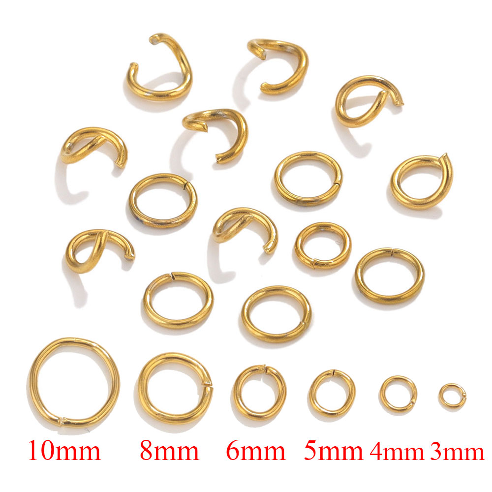 100pcs Gold Plated Stainless S - đánh giá và giá Jump Ring Assorted