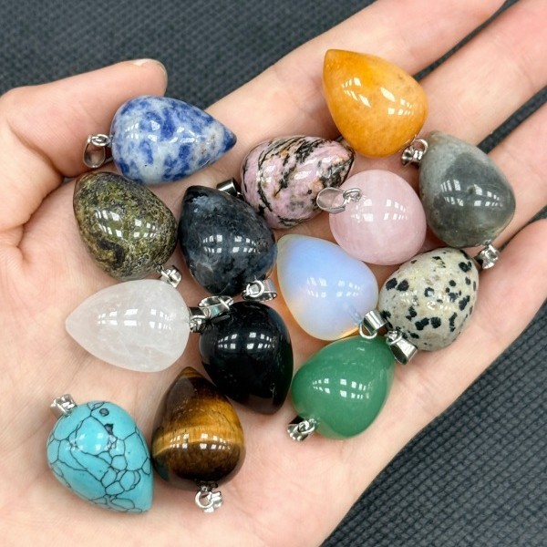 10pcs Round Teardrop Natural S - đánh giá và giá Jewelry Making Michaels