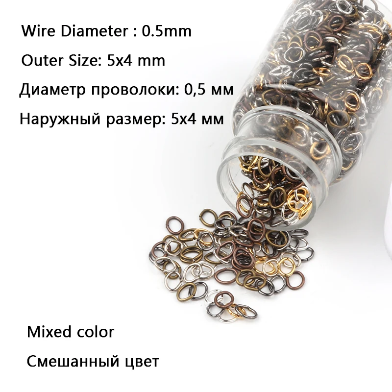 1500+Pcs Mixed Color Metal Ova - đánh giá và giá Jump Ring Assorted