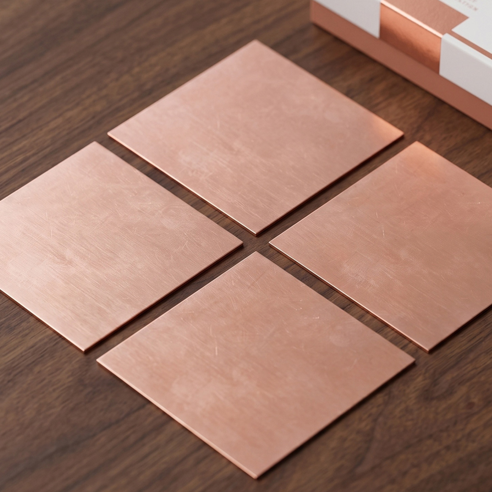 4Pcs Copper Craft Plates Pure  - đánh giá và giá Jewelry Making Tools And Supplies