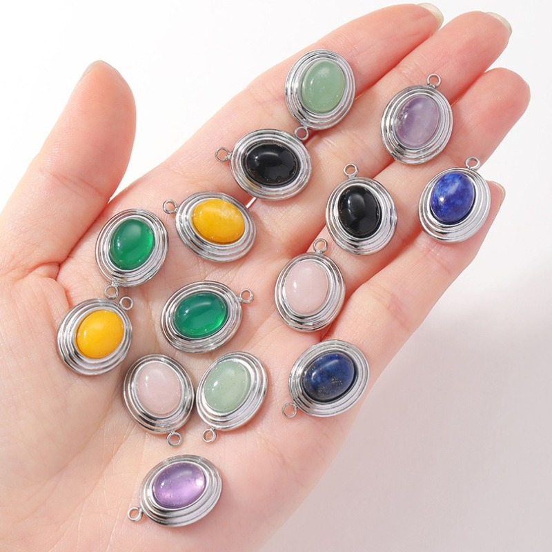 6pcs Simple Luxury Natural Sto - đánh giá và giá Jewelry Making Michaels