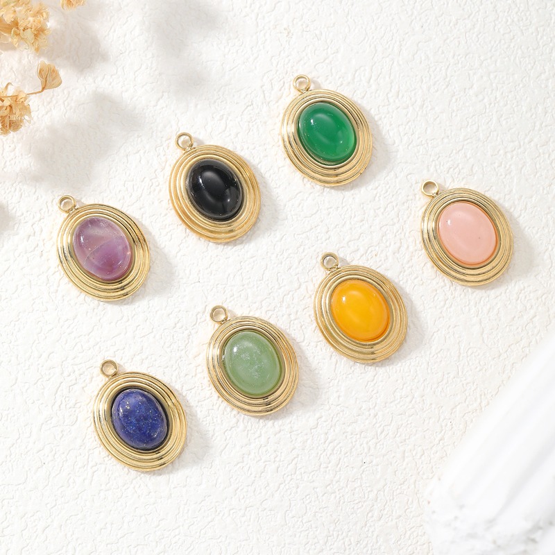 6pcs Simple Luxury Natural Sto - đánh giá và giá Jewelry Making Michaels