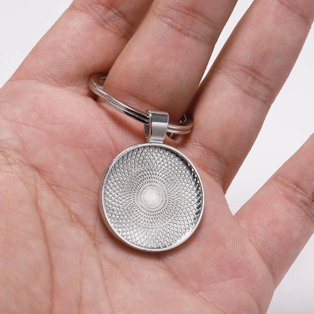 5Pcs/Lot 25mm Keychain With Pe - đánh giá và giá Pendant Blank Bezel