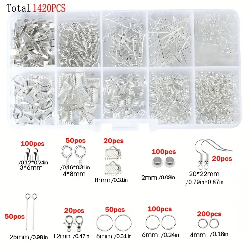 1420pcs 1box Jewelry Findings  - đánh giá và giá Jewelry Making Tools And Supplies