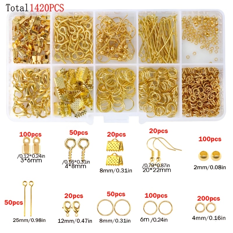 1420pcs 1box Jewelry Findings  - đánh giá và giá Jewelry Making Tools And Supplies